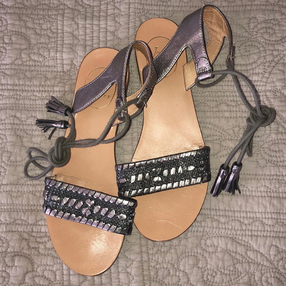 Jack Rogers Tate Raffia Sandal - Size 6.5